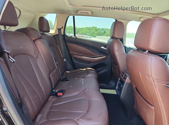 LRBFXESXXHD037671 2017 BUICK ENVISION Black Widok wnętrza z tyłu
