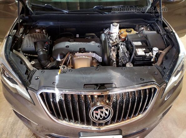 LRBFXESXXHD103653 2017 BUICK ENVISION Gray Widok komory silnika
