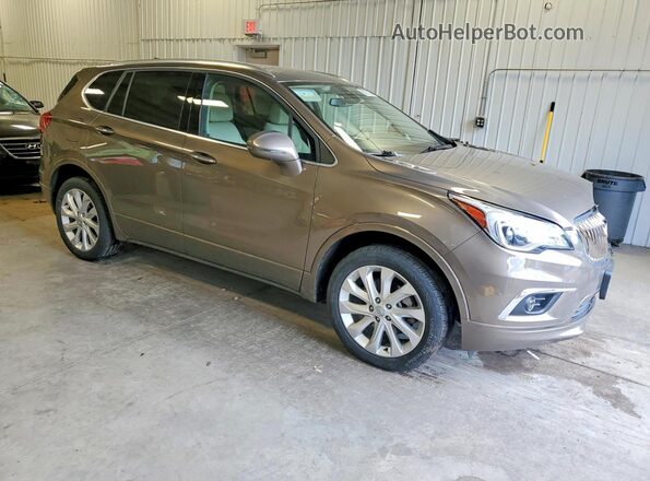 LRBFXFSX9HD240587 2017 BUICK ENVISION Коричневый Передняя правая четверть