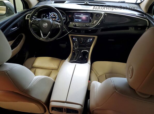 LRBFXFSX9HD240587 2017 BUICK ENVISION Коричневый Вид панели приборов