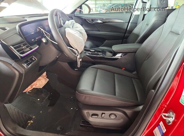 LRBFZKE44SD024450 2025 BUICK ENVISION Maroon Widok wnętrza z przodu