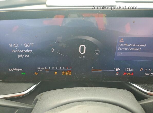 LRBFZME44RD075727 2024 BUICK ENVISION White Вид щитка приладів