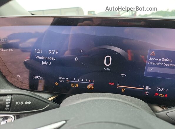 LRBFZME48SD010188 2025 BUICK ENVISION Blue Widok zestawu wskaźników