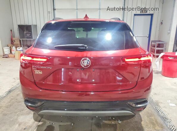LRBFZMR43MD070585 2021 BUICK ENVISION Maroon Vista trasera