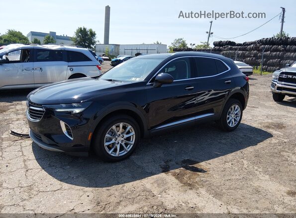 LRBFZMR46MD194995 2021 BUICK ENVISION Black Vista tres cuartos delantera izquierda