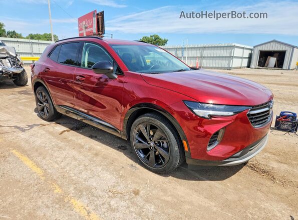 LRBFZMR47PD213848 2023 BUICK ENVISION Burgundy Front right