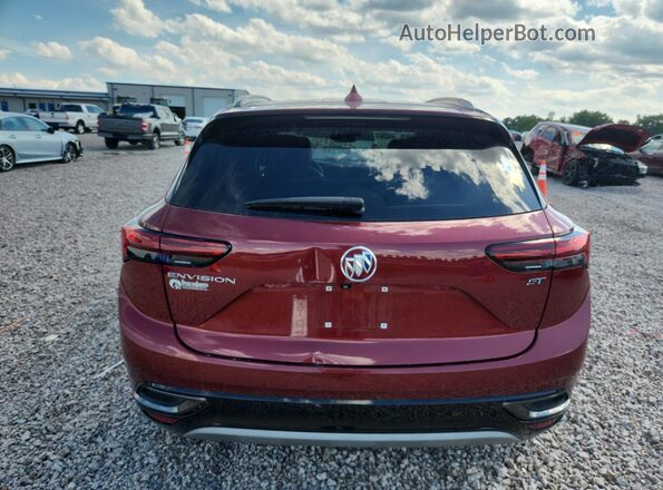 LRBFZNR41MD084233 2021 BUICK ENVISION Burgundy Вид ззаду