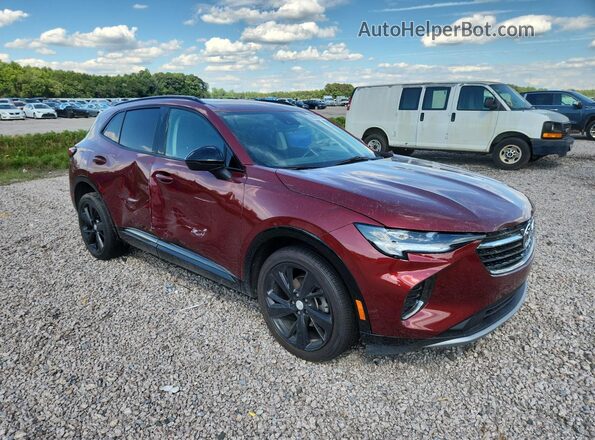 LRBFZNR41MD084233 2021 BUICK ENVISION Burgundy Передня права чверть