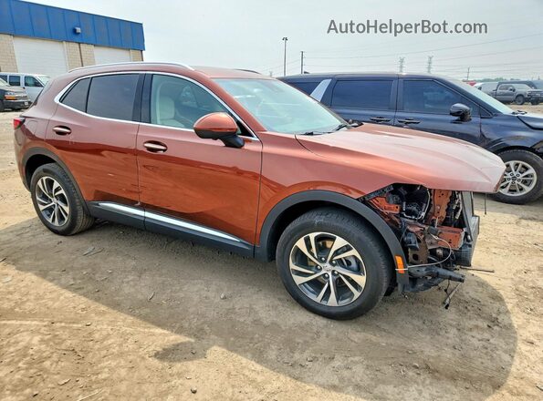 LRBFZNR41ND113067 2022 BUICK ENVISION Orange Przód prawy