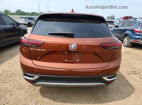 LRBFZNR41ND113067 2022 BUICK ENVISION Orange Widok z tyłu