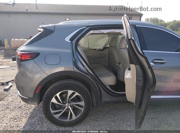 LRBFZNR47ND114014 2022 BUICK ENVISION Gray VIN sticker view