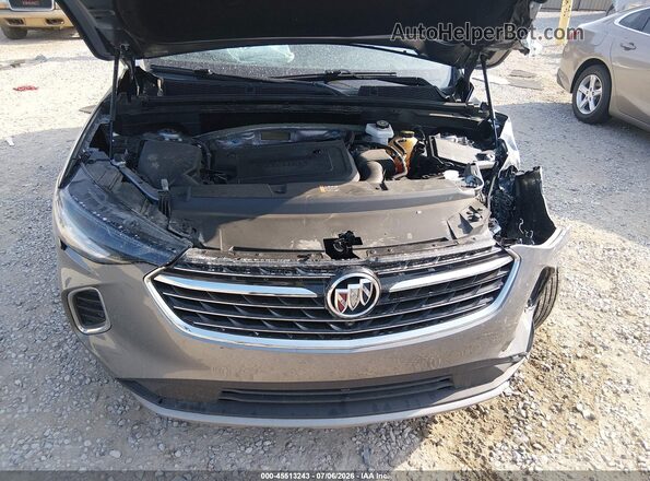 LRBFZNR47ND114014 2022 BUICK ENVISION Gray Rear view