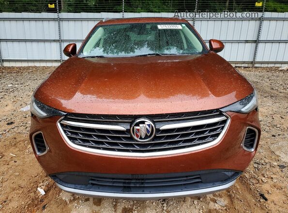 LRBFZPR40MD123535 2021 BUICK ENVISION Brown Front view
