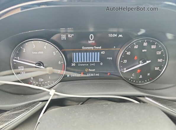 LRBFZPR40MD123535 2021 BUICK ENVISION Brown Instrument cluster view