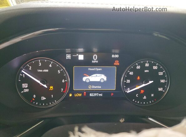 LRBFZPR41MD192590 2021 BUICK ENVISION White Vista del cuadro de instrumentos