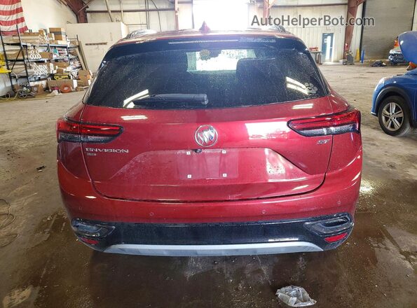 LRBFZPR41MD197157 2021 BUICK ENVISION Red უკანა ხედი