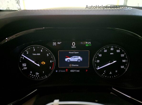 LRBFZPR42PD052438 2023 BUICK ENVISION White Вид щитка приладів