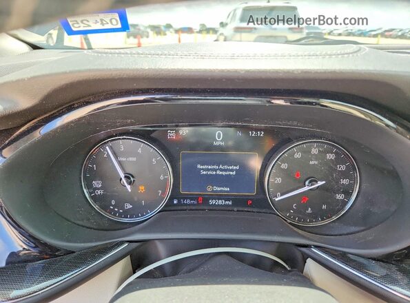 LRBFZPR45MD089558 2021 BUICK ENVISION Синий Вид щитка приборов