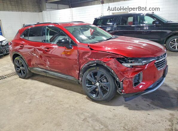 LRBFZPR47MD148805 2021 BUICK ENVISION Red Delantero derecho