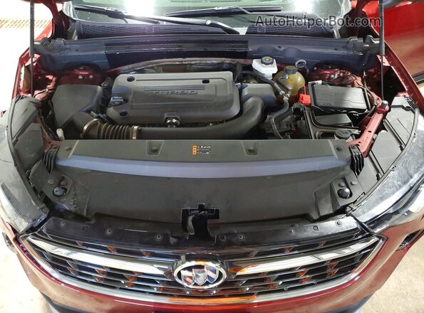 LRBFZPR47MD148805 2021 BUICK ENVISION Red Vista del compartimento del motor