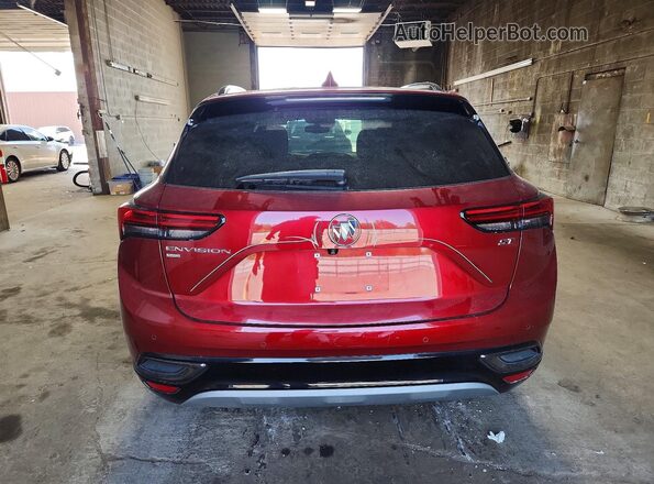 LRBFZPR48ND115488 2022 BUICK ENVISION Красный Вид сзади