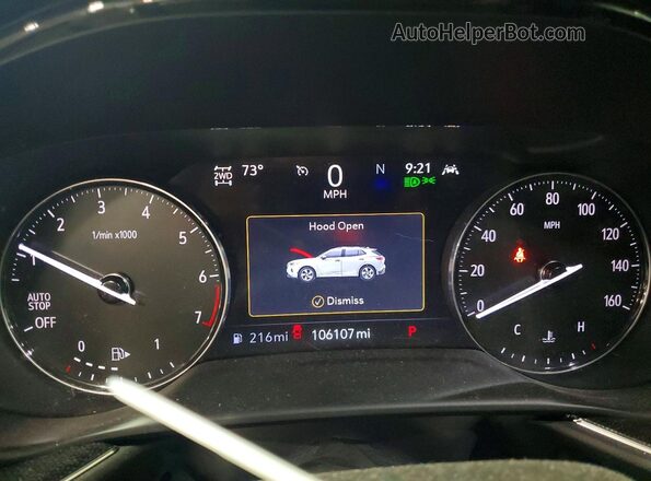 LRBFZPR49MD171129 2021 BUICK ENVISION Темно-бордовый Вид щитка приборов