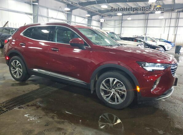 LRBFZPR49MD171129 2021 BUICK ENVISION Темно-бордовый Передняя правая четверть