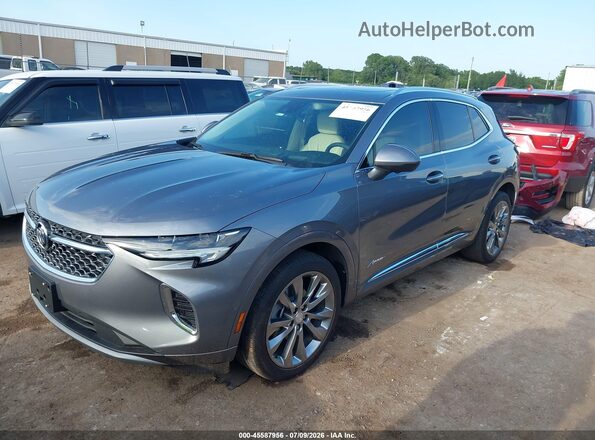 LRBFZRR41MD165174 2021 BUICK ENVISION Gray Vista tres cuartos delantera izquierda