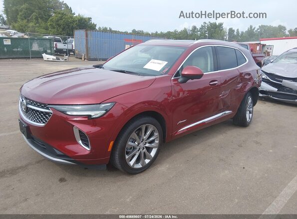 LRBFZRR4XND123054 2022 BUICK ENVISION Красный Передняя левая четверть