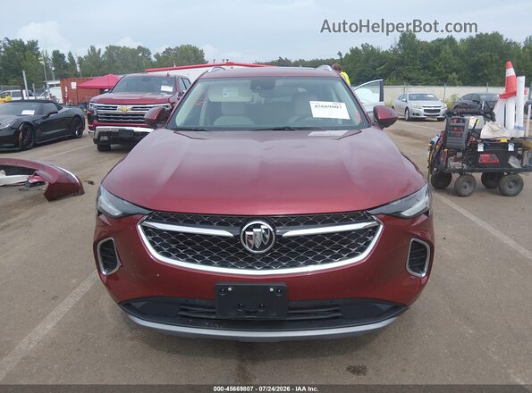 LRBFZRR4XND123054 2022 BUICK ENVISION Красный Вид задней части салона