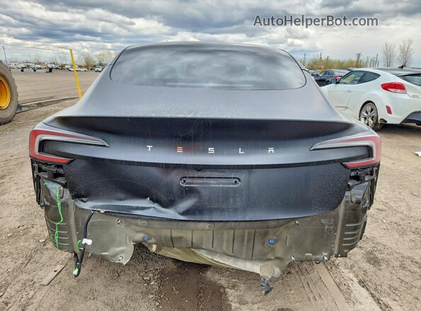 LRW3E7FA8RC105935 2024 TESLA MODEL Black Вид ззаду