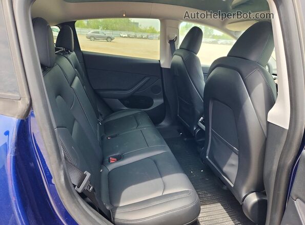 LRWYGDEE0PC228256 2023 TESLA MODEL Blue Հետևի նստատեղերի տեսք