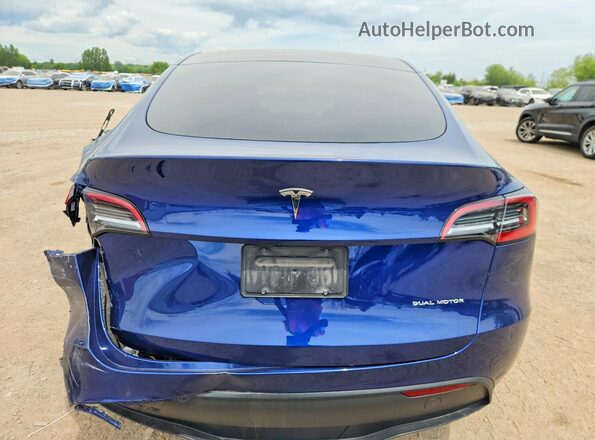 LRWYGDEE0PC228256 2023 TESLA MODEL Blue Հետևի տեսք