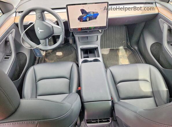 LRWYGDEE0PC228256 2023 TESLA MODEL Blue Առջևի վահանակի տեսք
