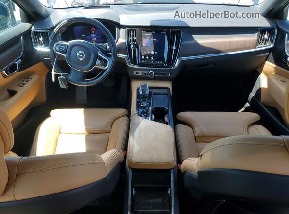 LVY062ML7NP264452 2022 VOLVO S90 Blue Widok deski rozdzielczej
