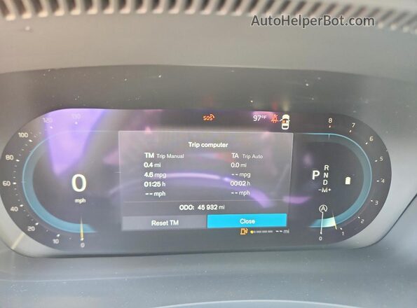 LVY062MN2PP321760 2023 VOLVO S90 Black Widok zestawu wskaźników