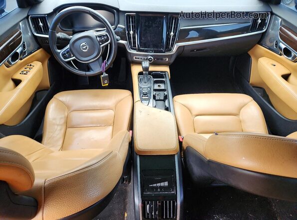 LVY982MK2JP037592 2018 VOLVO S90 Blue Dashboard view