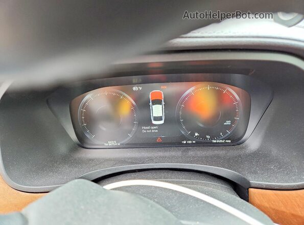 LVY992ML2JP033001 2018 VOLVO S90 Gray Vista del cuadro de instrumentos