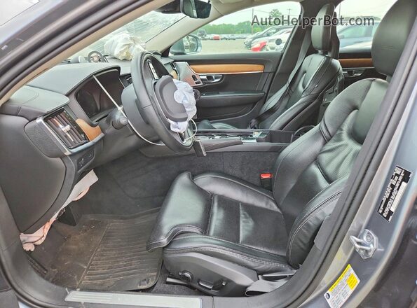 LVY992ML2JP033001 2018 VOLVO S90 Gray Vista interior delantera