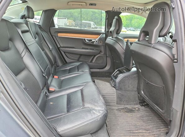 LVY992ML2JP033001 2018 VOLVO S90 Gray Vista de los asientos traseros