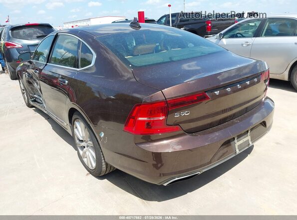 LVY992ML9JP015529 2018 VOLVO S90 Brown Rear left