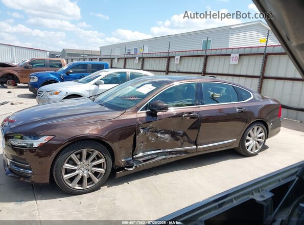 LVY992ML9JP015529 2018 VOLVO S90 Brown 360 interior view