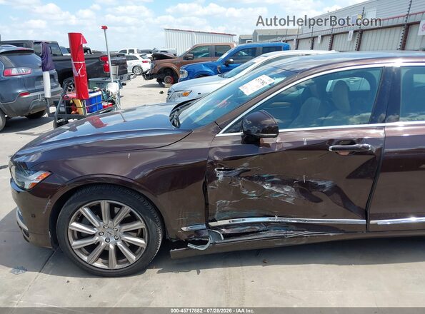 LVY992ML9JP015529 2018 VOLVO S90 Brown 