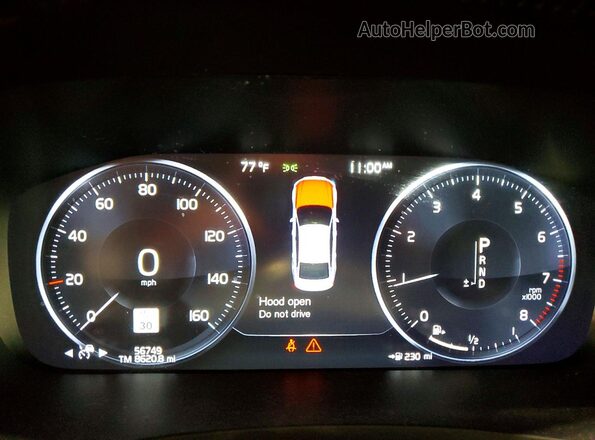 LVYA22MK4LP157914 2020 VOLVO S90 White ხელსაწყოთა პანელის ხედი