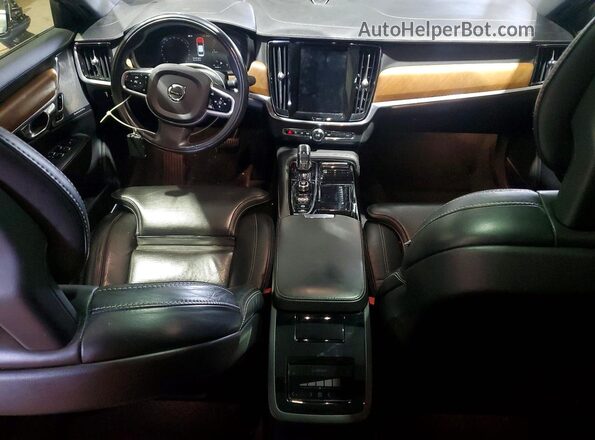 LVYBC0AL3JP030264 2018 VOLVO S90 Gray Widok deski rozdzielczej