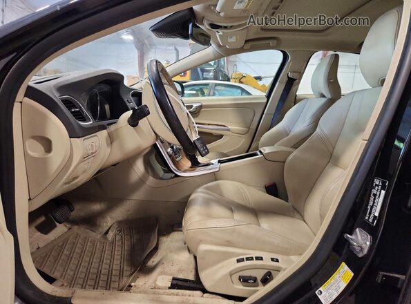 LYV612TM2GB091741 2016 VOLVO S60 Black Front interior view