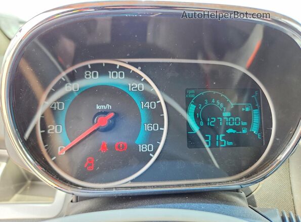 MA6CB6CD0JT013257 2018 CHEVROLET SPARK Orange Вид щитка приладів