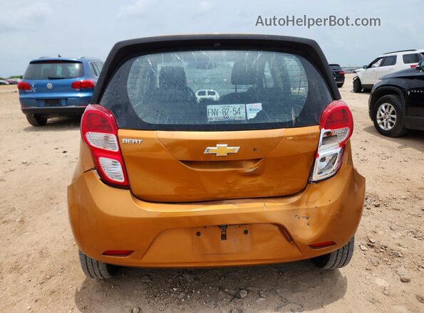 MA6CB6CD0JT013257 2018 CHEVROLET SPARK Orange Вид ззаду