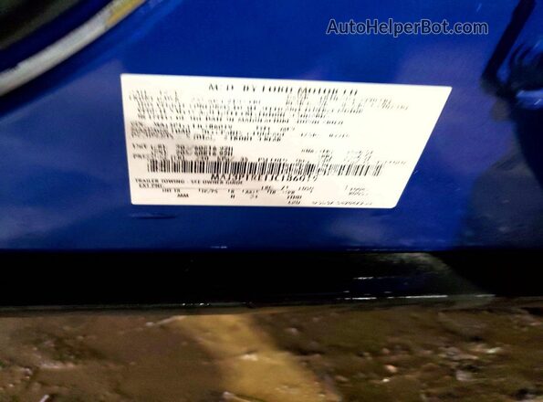 MAJ3P1RE1JC186019 2018 FORD ECOSPORT Blue ძრავის განყოფილების ხედი