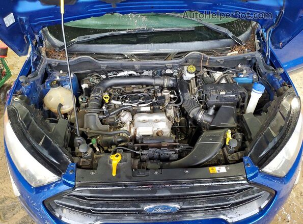MAJ3P1RE1JC186019 2018 FORD ECOSPORT Blue უკანა სალონის ხედი